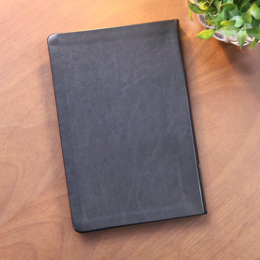 Bíblia Slim Filament | NVT | Letra Grande | Capa Couro Sintético Preto