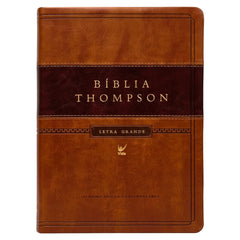 Bíblia de Estudo Thompson | AEC | Letra Grande | Capa Luxo Marrom c/ índice
