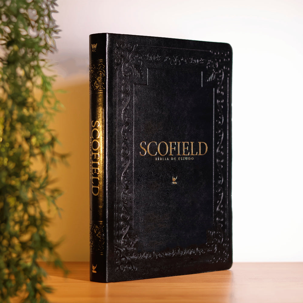 Bíblia de Estudo Scofield | AEC | Capa Luxo Preta