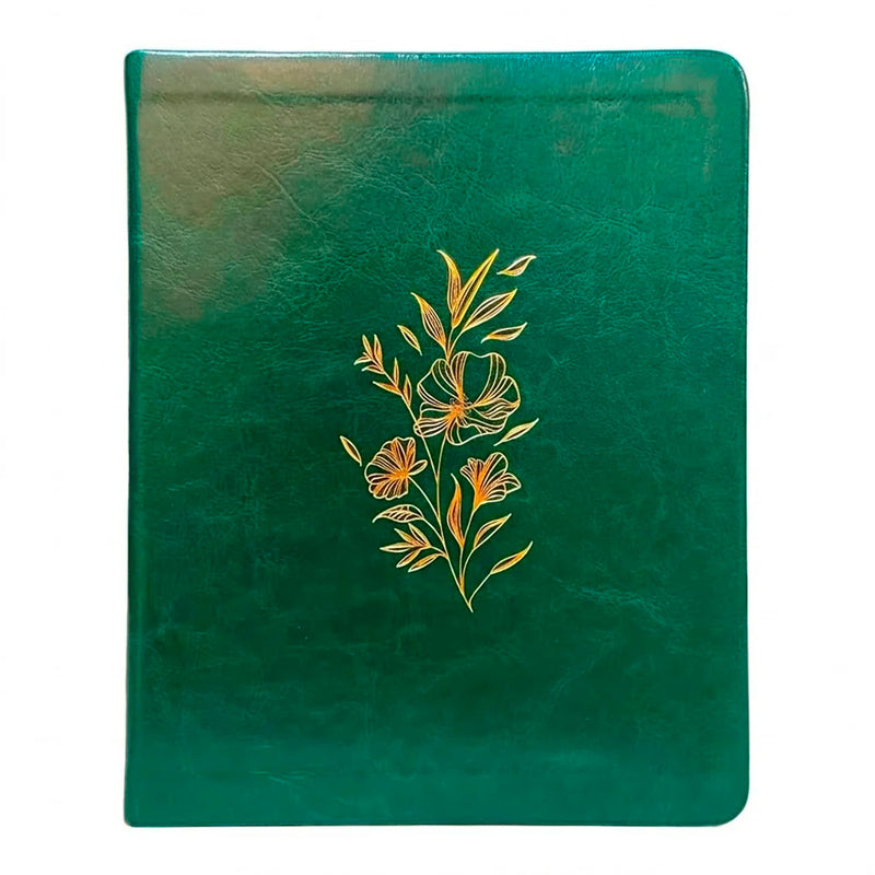 Bíblia Mulheres Floral | Viviane Martinello | NVT | Espaço Para Anotações | Capa Luxo Verde Musgo