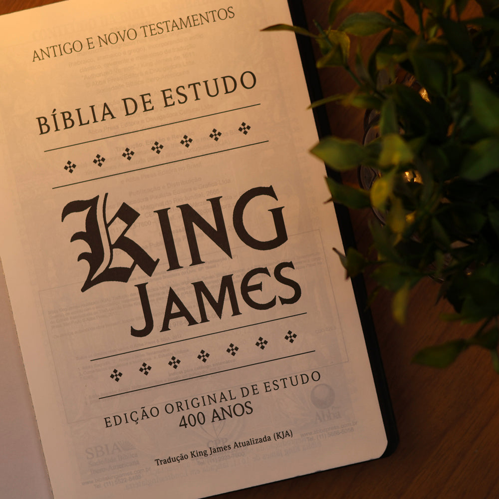 Bíblia de Estudo Rei dos Reis | KJA | Letra Hipergigante | Capa Dura