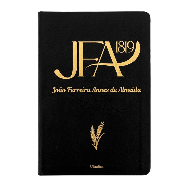 Bíblia Sagrada João Ferreira de Almeida | JFA 1819 | Ultrafina | Letra Normal | Capa Luxo Preta