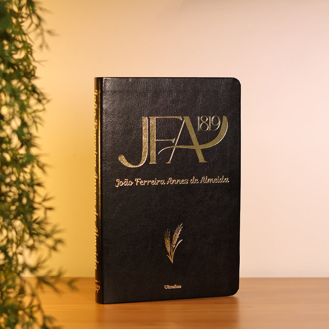 Bíblia Sagrada João Ferreira de Almeida | JFA 1819 | Ultrafina | Letra Normal | Capa Luxo Preta