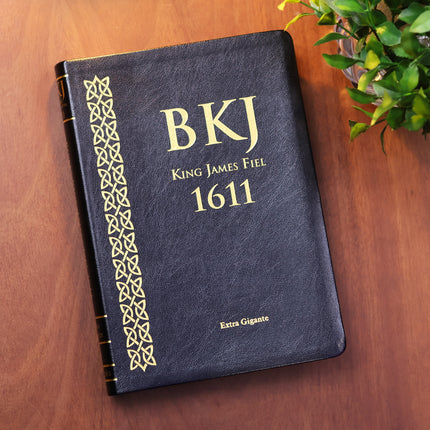 Bíblia King James Fiel 1611 | Extra Gigante | Capa Preta
