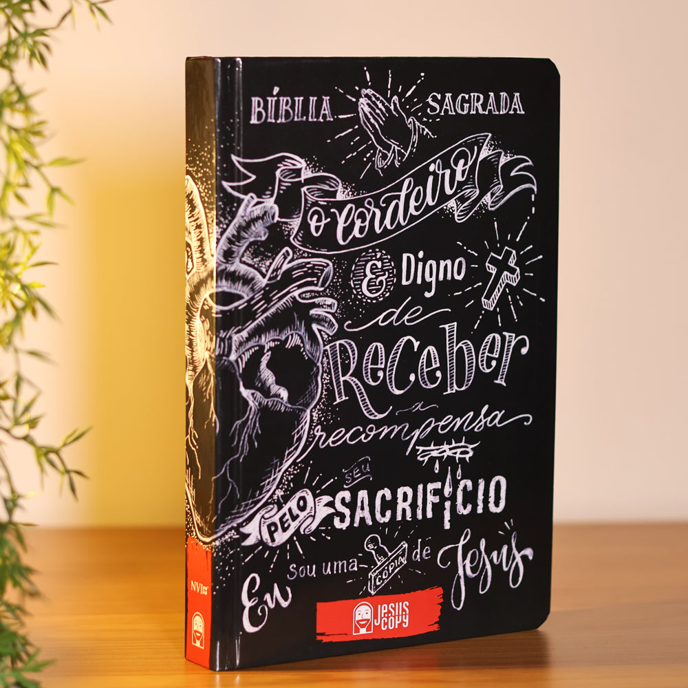 Bíblia JesusCopy Lettering | NAA | Capa Dura