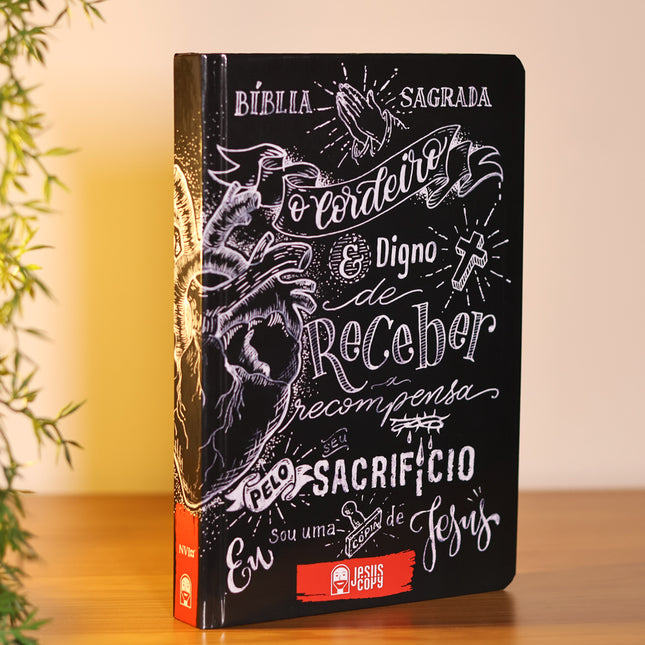 Bíblia JesusCopy Lettering | NAA | Capa Dura
