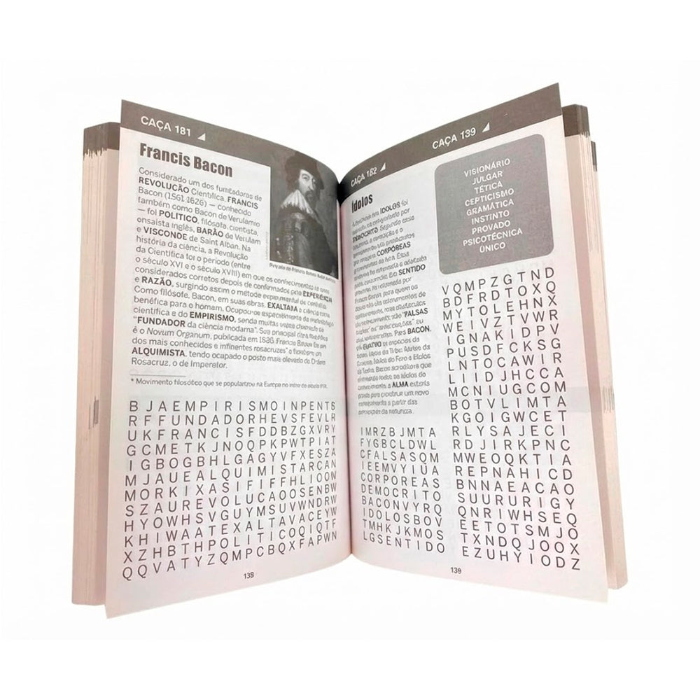 Almanaque Passatempo Sabe Tudo 365 | Caça-Palavras 01 | Filosofia