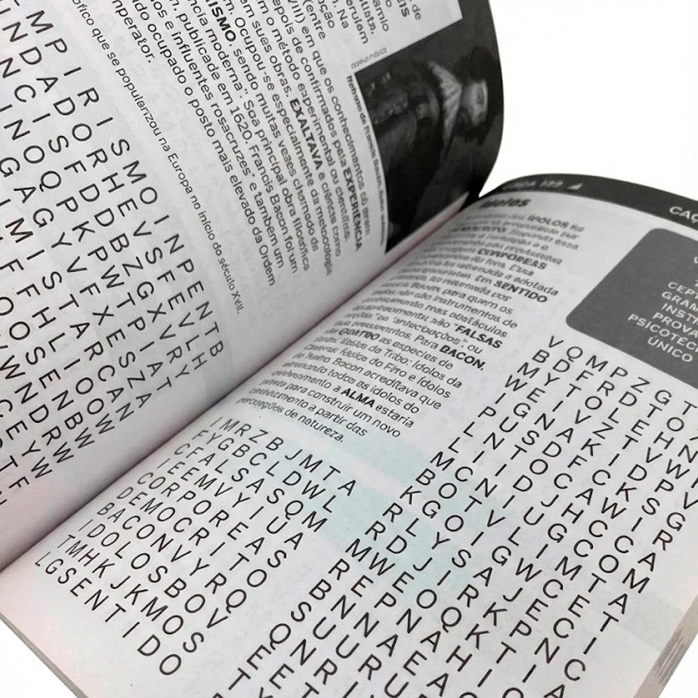Almanaque Passatempo Sabe Tudo 365 | Caça-Palavras 01 | Filosofia