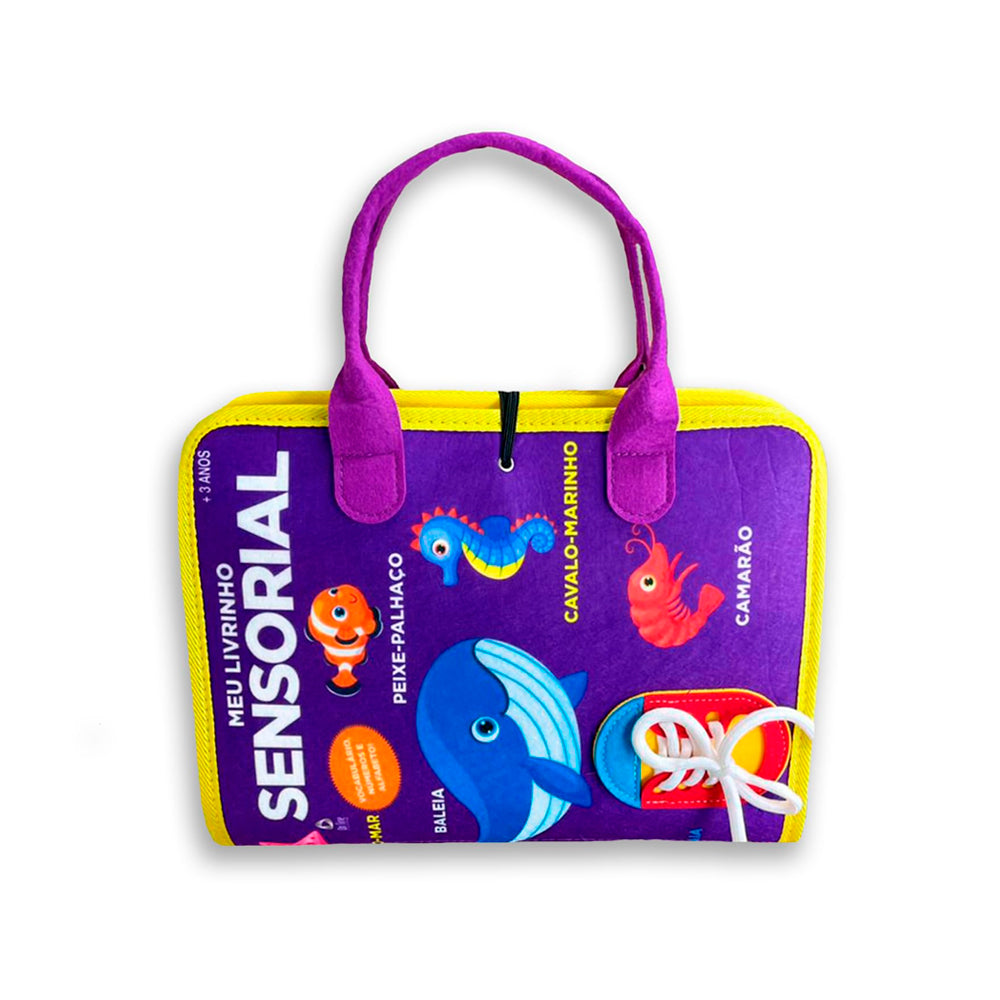 Meu Livrinho Sensorial | Maleta Educativa | Fundo do Mar