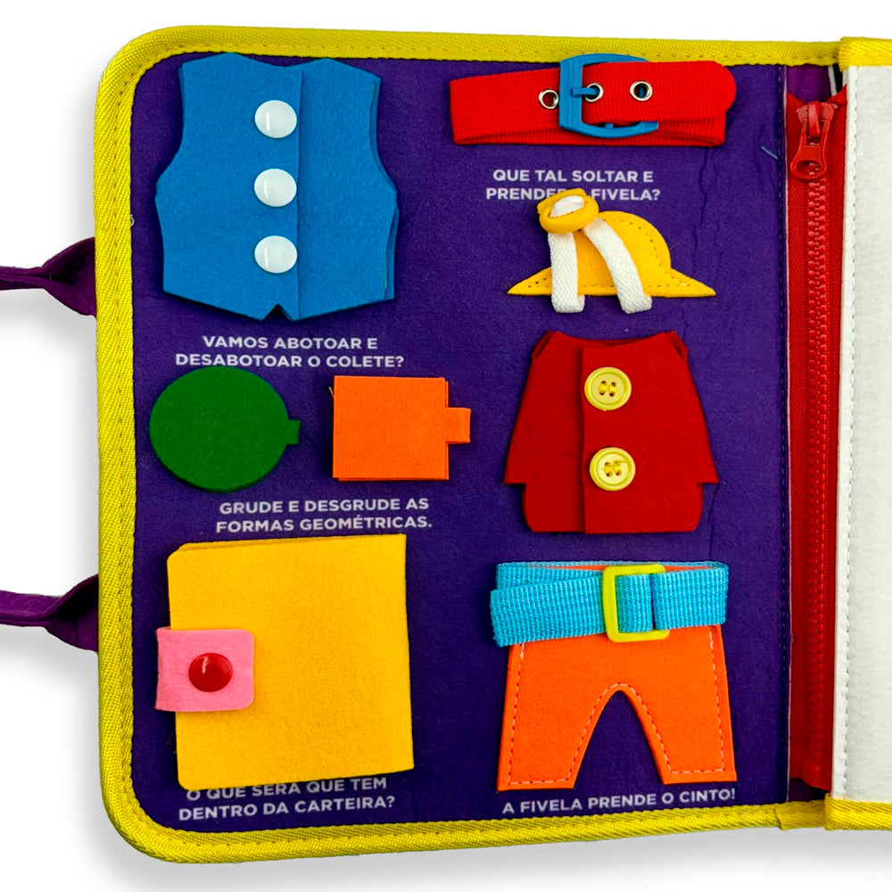 Meu Livrinho Sensorial | Maleta Educativa | Fundo do Mar