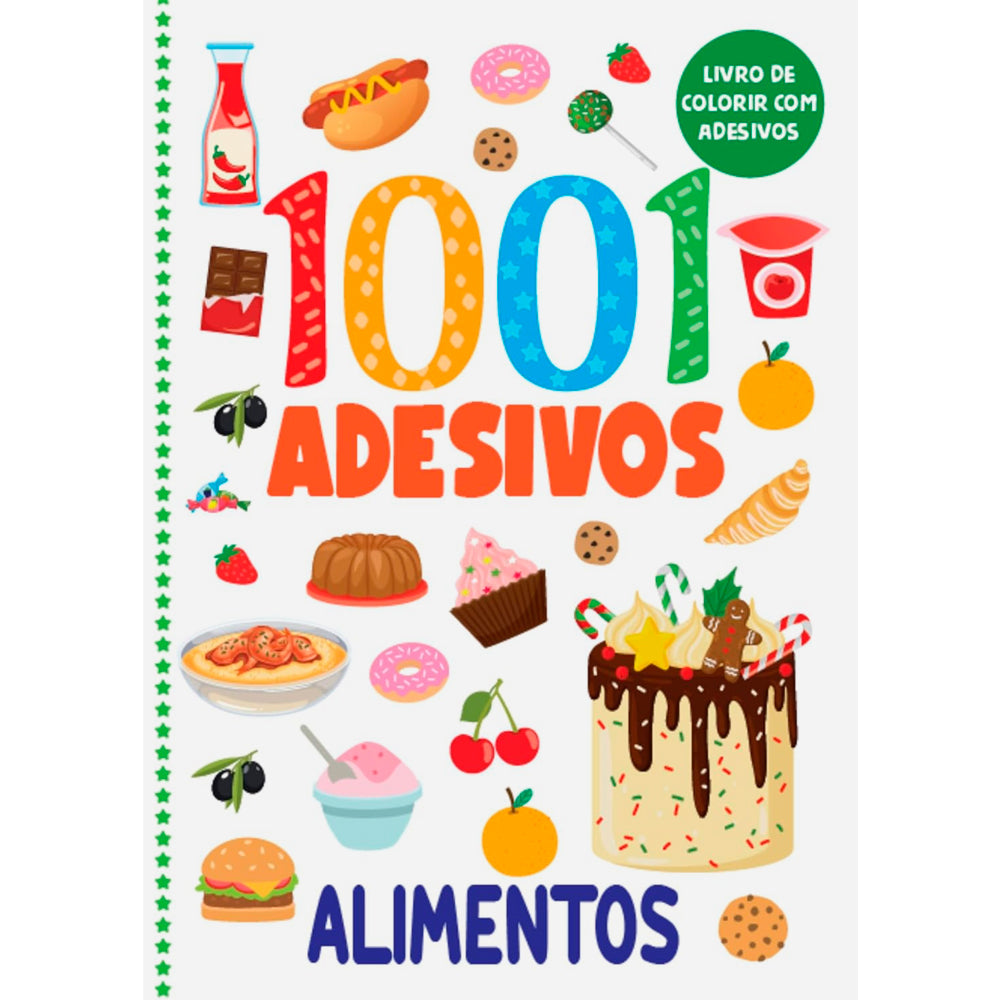 Livro de Colorir | 1001 Adesivos | Animais