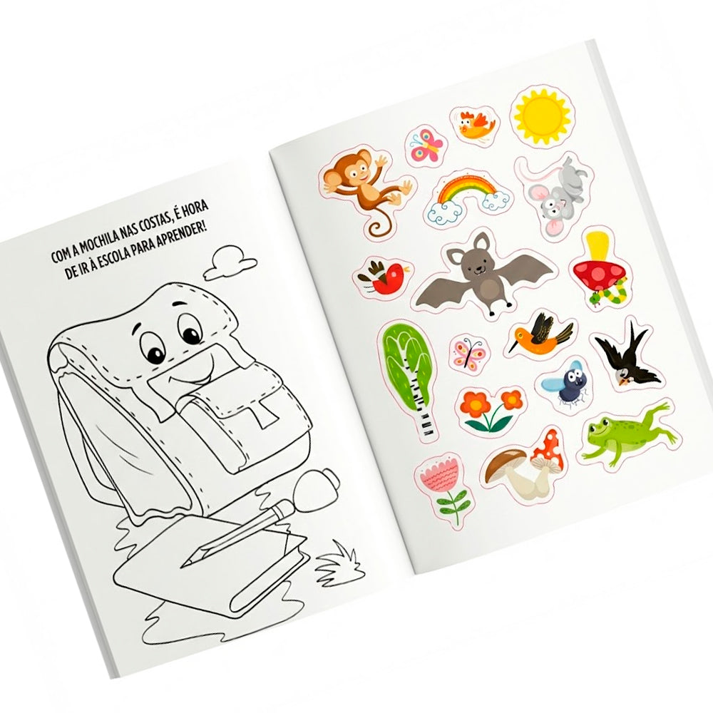 Livro de Colorir | 1001 Adesivos | Diversão