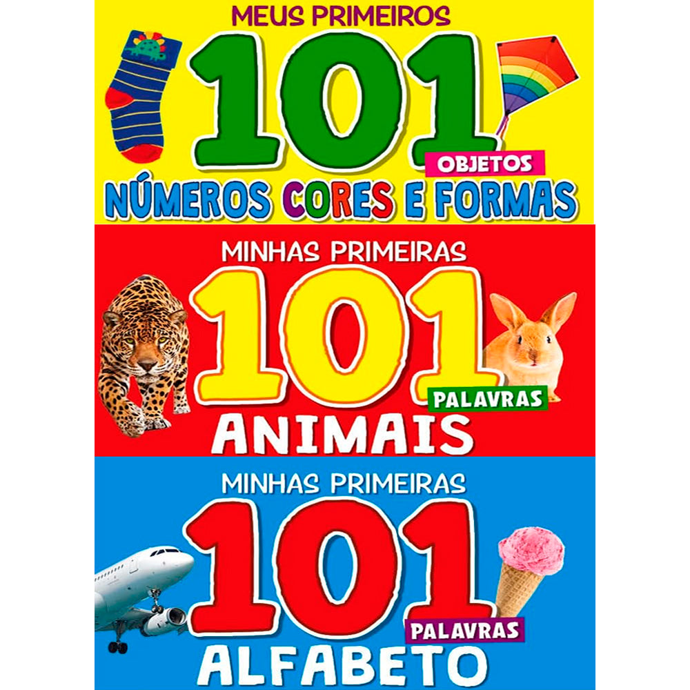 Coleção Minhas Primeiras 101 Palavras | Box com 3 Livrinhos