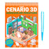 Livro Cenário 3D | Monte Cenários com Adesivos em Miniatura 3