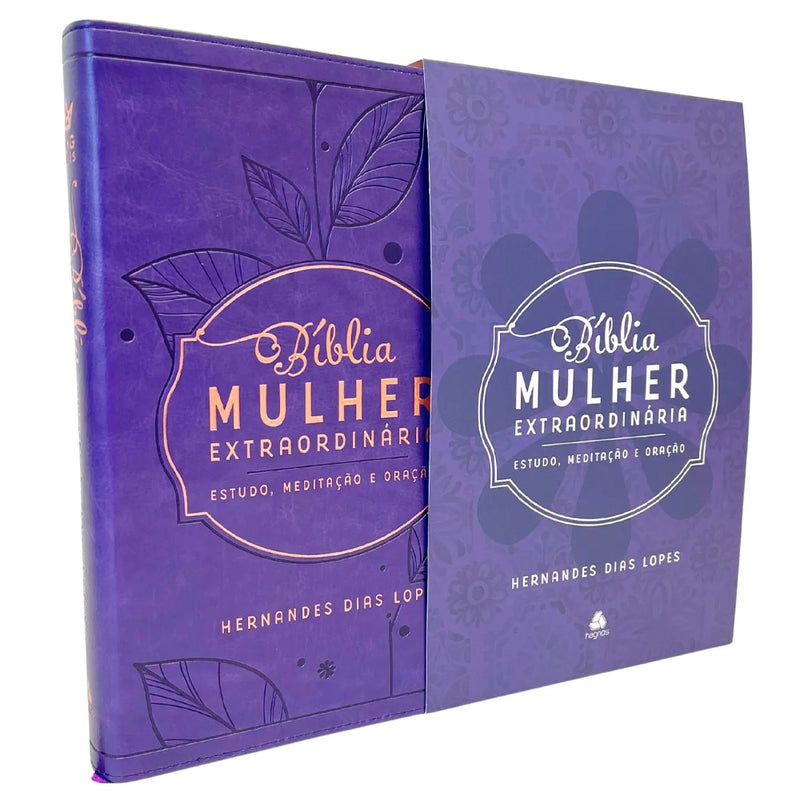 Bíblia Mulher Extraordinária | King James Clássica | Hernandes Dias Lopes | Lilás