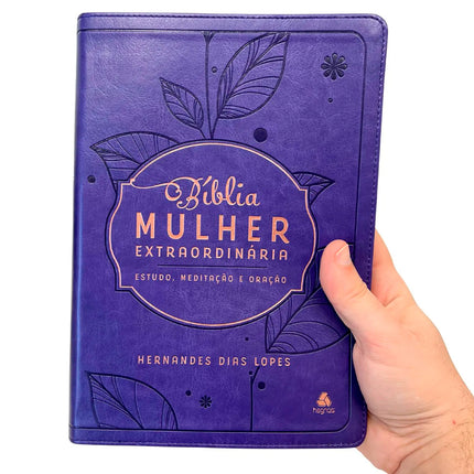 Bíblia Mulher Extraordinária | King James Clássica | Hernandes Dias Lopes | Lilás