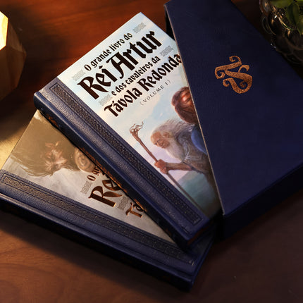 Box o Grande Livro do Rei Artur e Dos Cavaleiros da Távola Redonda | Feéria Antiga | John Matthews