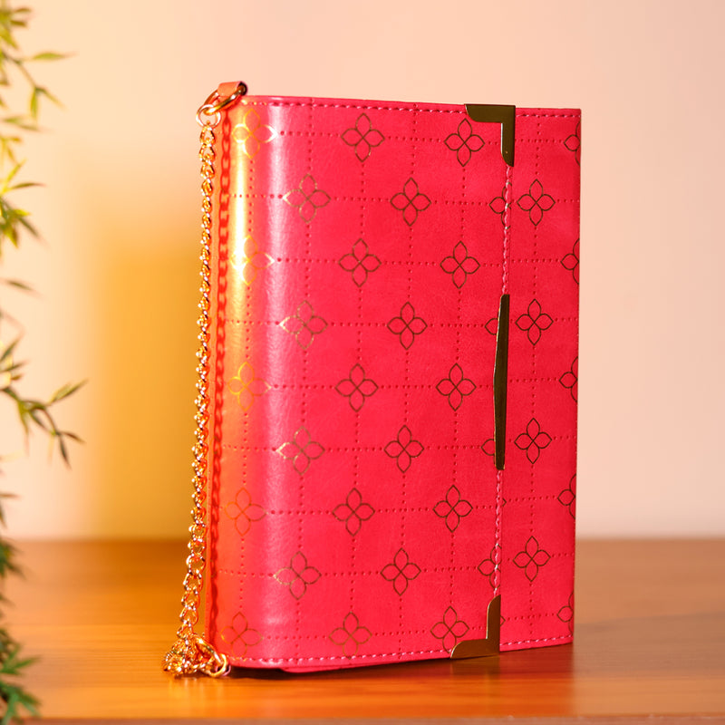 Bíblia Pocket | NVI | Leitura Perfeita | Capa Luxo Carteira Rosa com Corrente