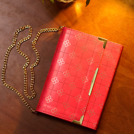 Bíblia Pocket | NVI | Leitura Perfeita | Capa Luxo Carteira Rosa com Corrente