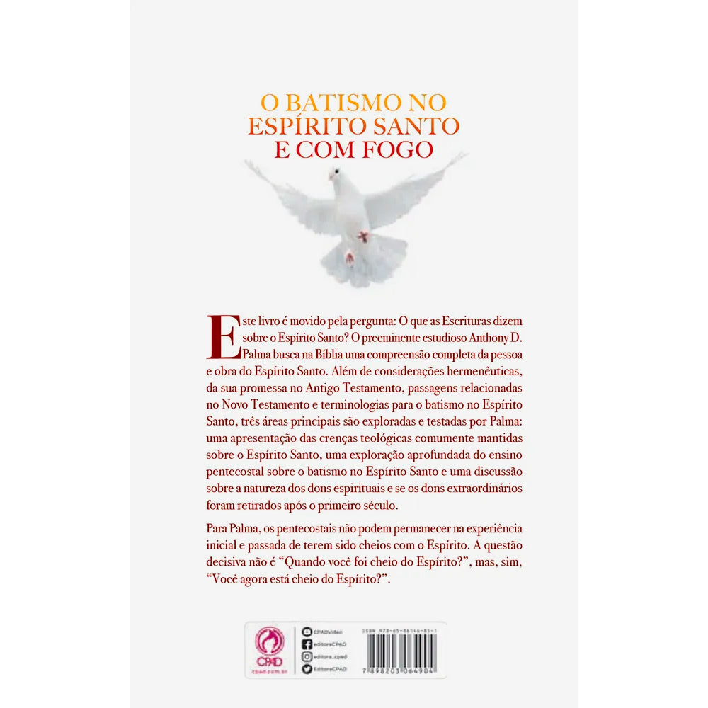 O Batismo no Espírito Santo e com Fogo | Anthony D Palma