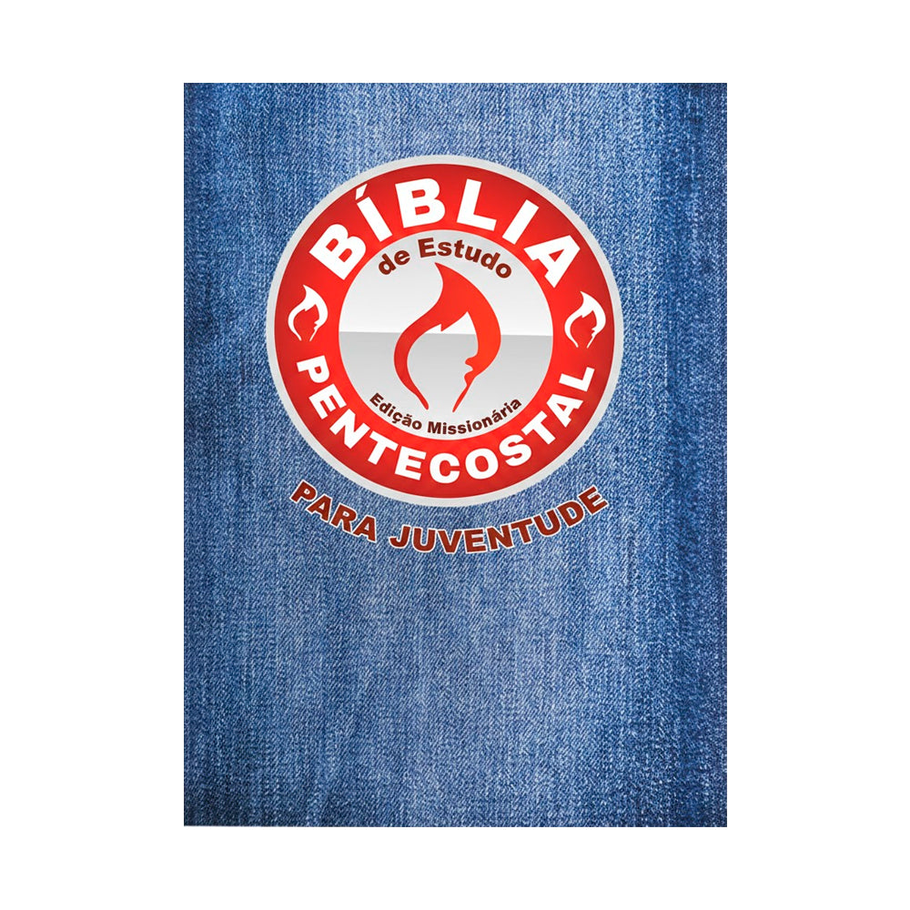 Bíblia de Estudo Pentecostal Juventude | Capa Sintética Jeans
