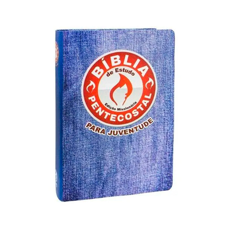 Bíblia de Estudo Pentecostal Juventude | Capa Sintética Jeans