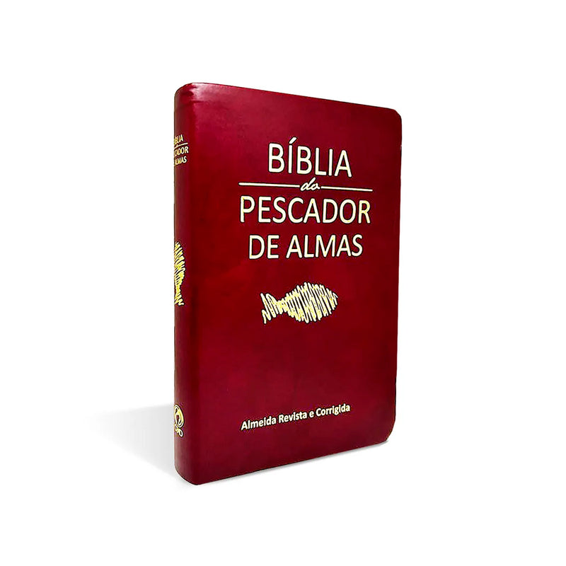 Bíblia Do Pescador De Almas | Média Luxo Vinho