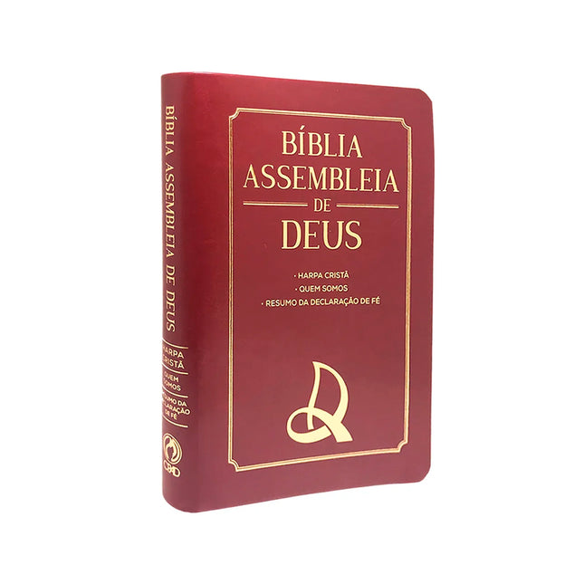 Bíblia Assembleia de Deus | ARC | Vinho | Capa Logo AD