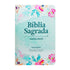 Bíblia Sagrada | ARC | Letra Gigante com Harpa Cristã | Floral Aquarela | Capa Semiflexível