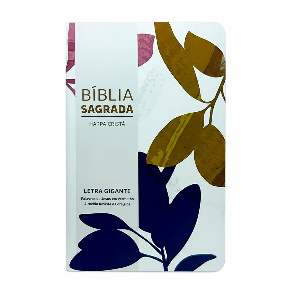 Bíblia Sagrada | ARC | Letra Gigante | Harpa Cristã |  Capa Semiflexível Folhas