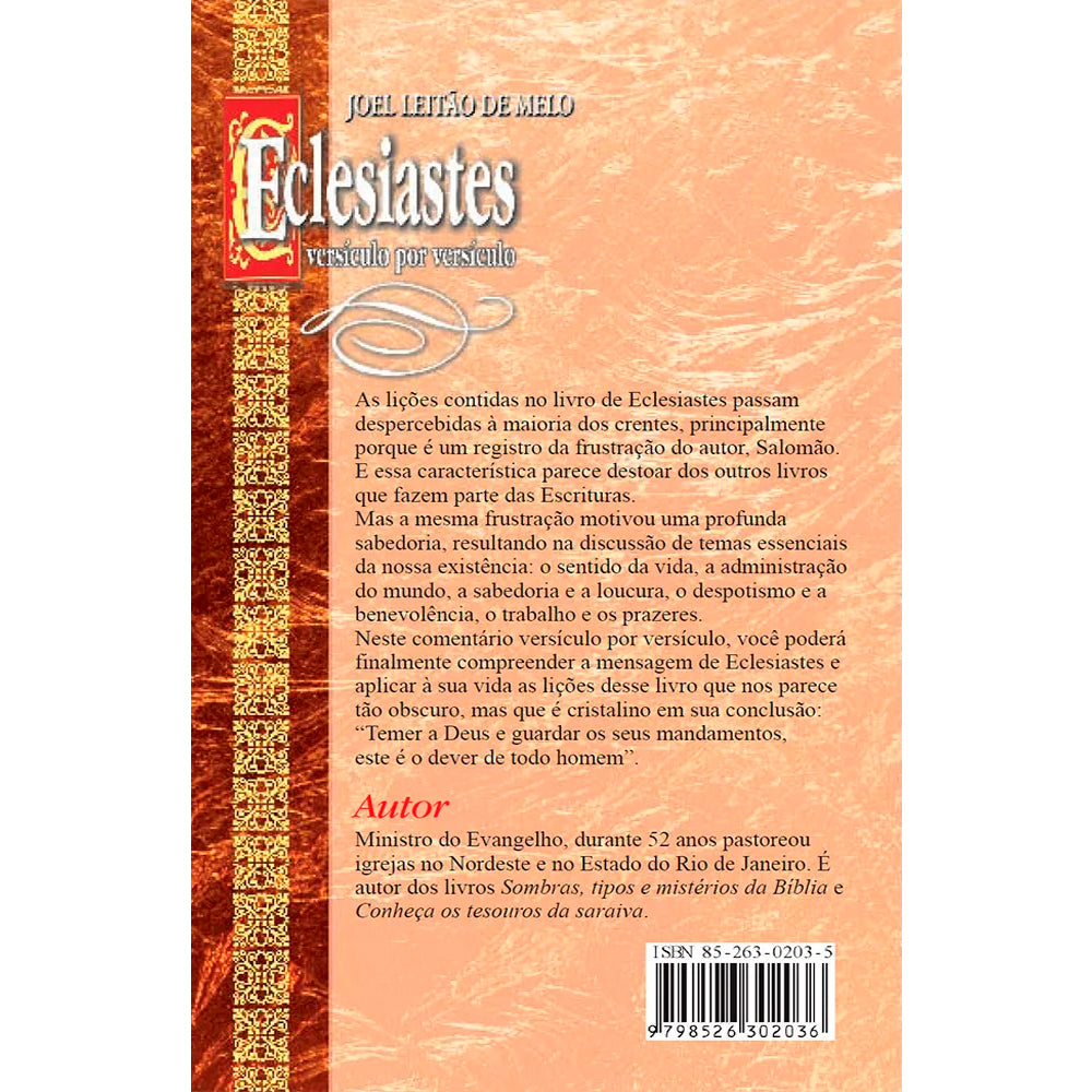 Eclesiastes | Joel Leitão de Melo