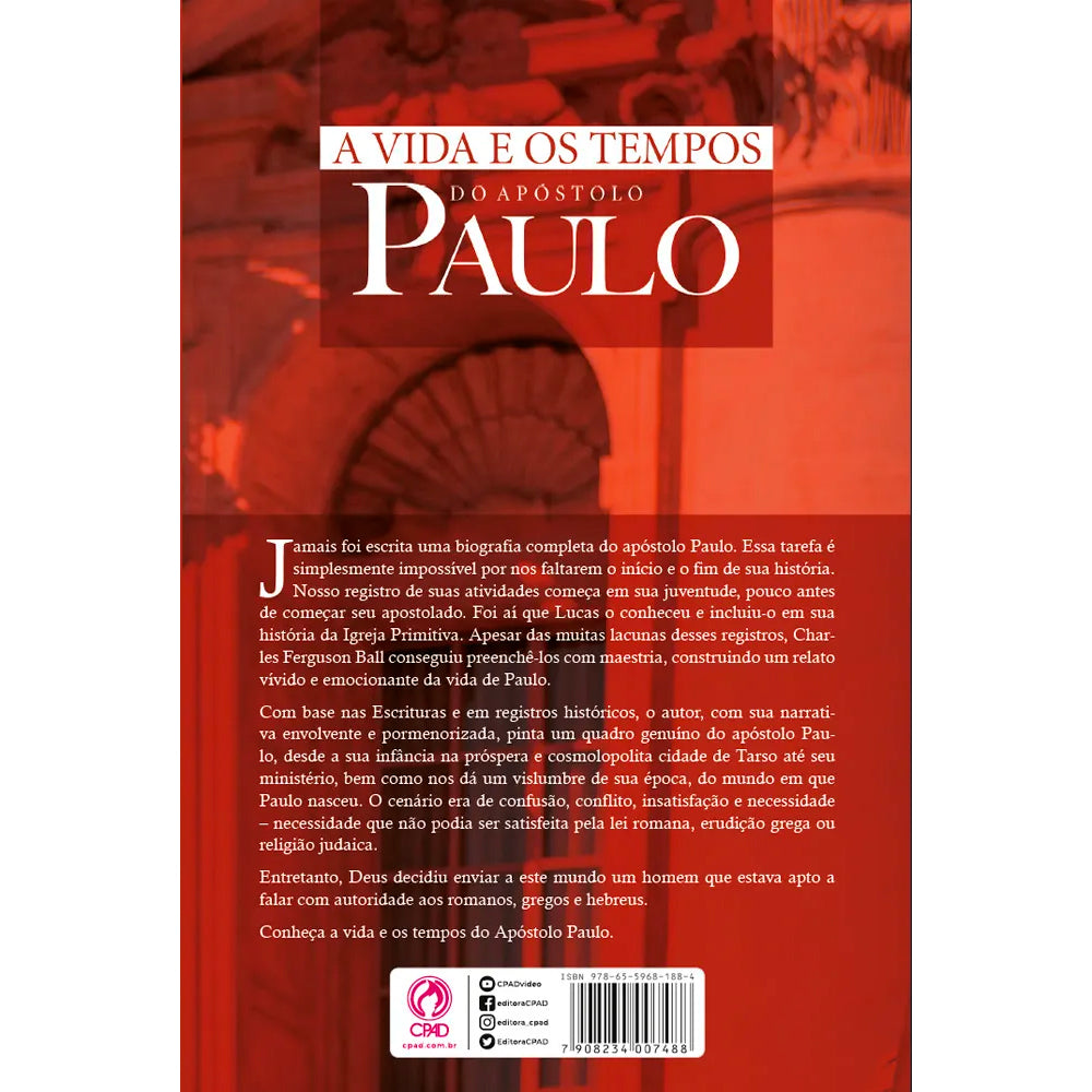 A Vida e os Tempos do Apóstolo Paulo | Charles Ferguson Ball