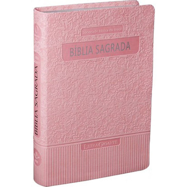 Bíblia Sagrada | Letra Gigante | ARA | Rosa Claro Luxo | c/ Índice