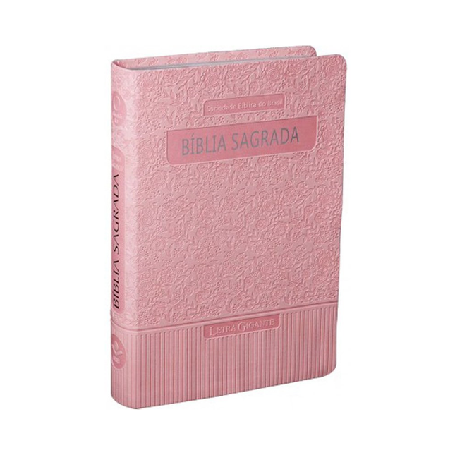Bíblia Sagrada | Letra Gigante | ARA | Rosa Claro Luxo | c/ Índice