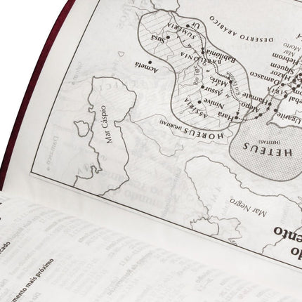 Bíblia Sagrada | Letra Gigante | ARC | Capa Couro Púrpura Nobre Luxo | c/ Índice