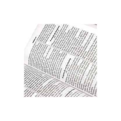 Bíblia Sagrada | Letra Gigante | ARA | Capa Couro Pink / Zíper | c/ Índice