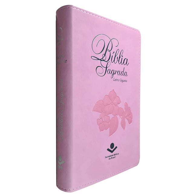 Bíblia Sagrada | Letra Gigante | ARA | Capa Rosa Nobre Luxo