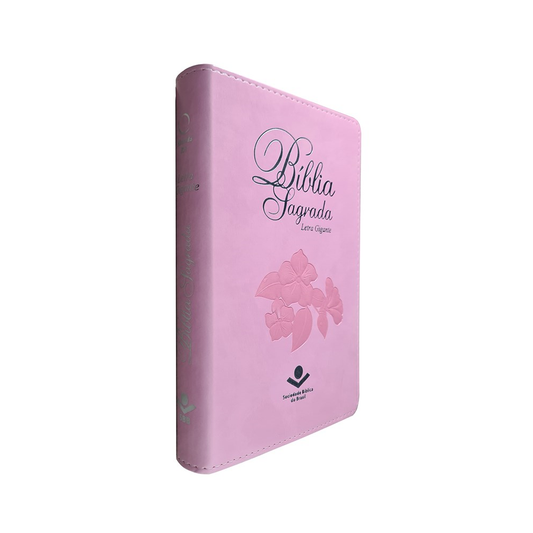 Bíblia Sagrada | Letra Gigante | ARA | Capa Rosa Nobre Luxo