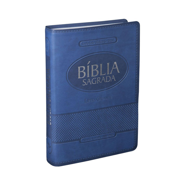 Bíblia Sagrada | Letra Gigante | ARA | Capa Azul Luxo | c/ Índice