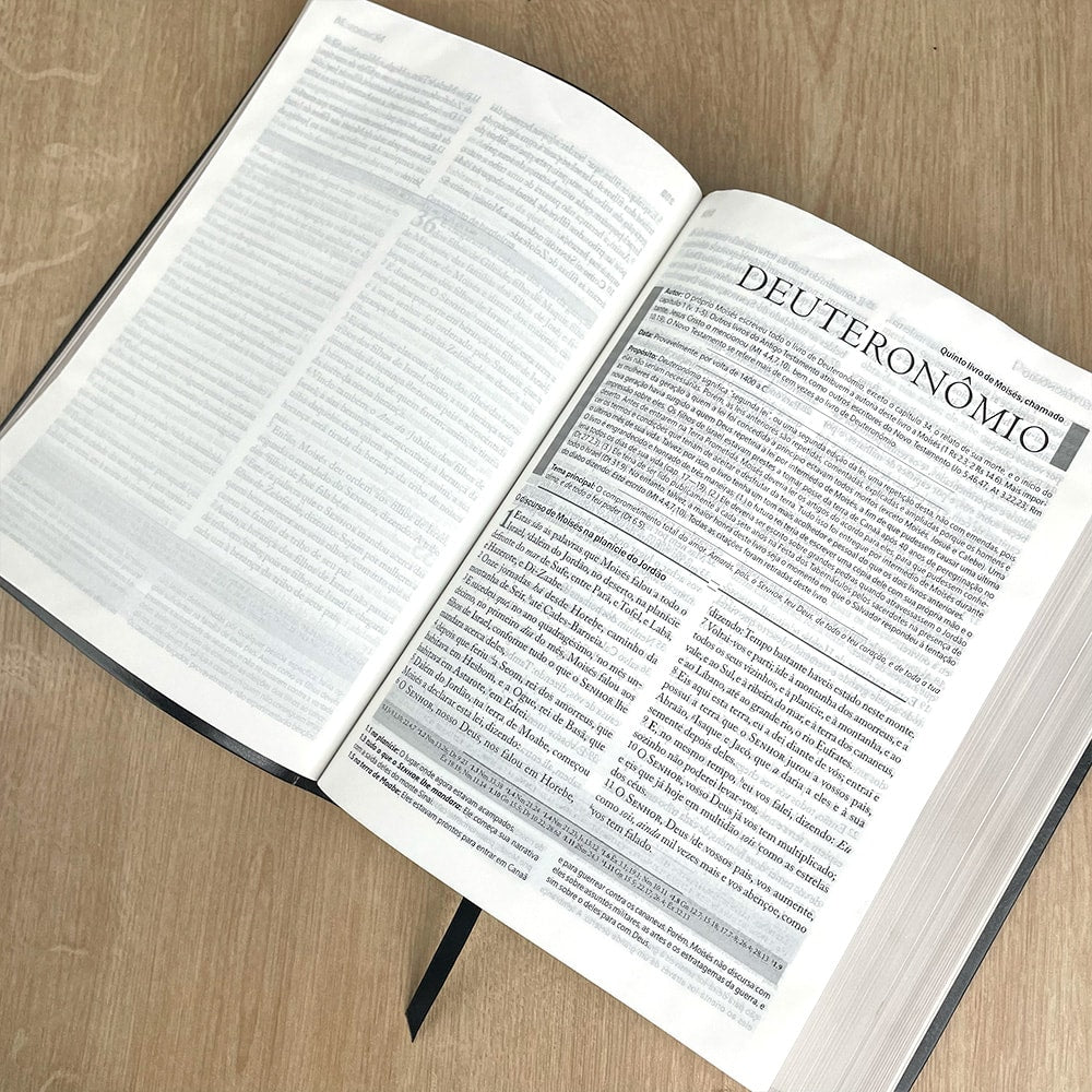 Bíblia de Estudo Matthew Henry | Letra Normal | ARC | Capa Preta Luxo