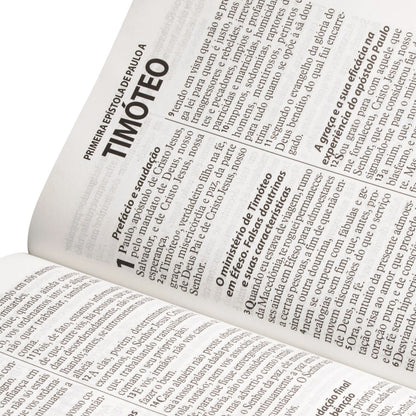 Bíblia Sagrada | Letra Gigante | ARA | Capa Branca Luxo | c/ Índice