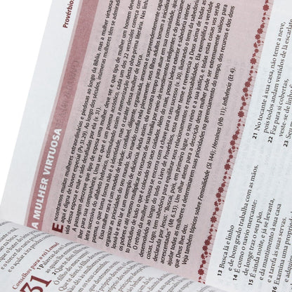 A Bíblia da Mulher | Letra Normal | ARC | Capa Vinho