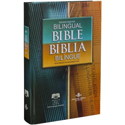 Bíblia Bilíngue Português/Inglês | Letra Normal | NTLH | Capa Ilustrada Popular