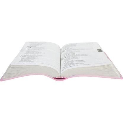 Bíblia Sagrada | Letra Maior | NAA | Capa Couro Rosa
