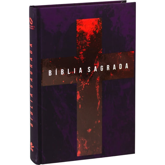 Bíblia Sagrada Cruz | Letra Normal | NAA | Capa Roxa
