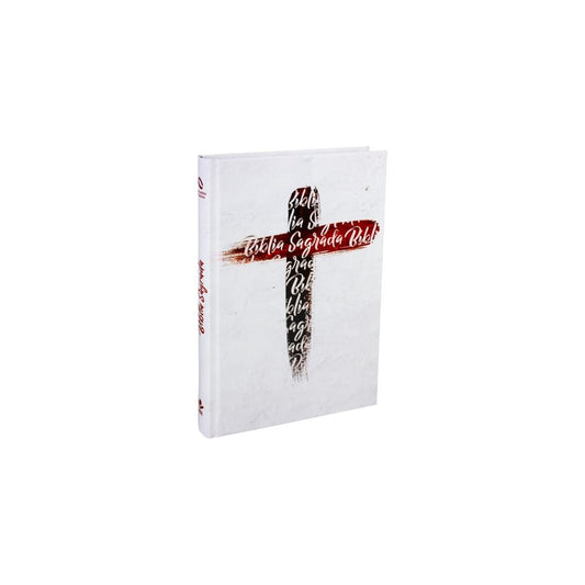 Bíblia Sagrada Cruz | Letra Normal | NAA | Capa Branca