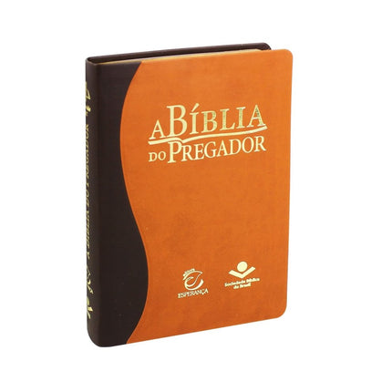 A Bíblia do Pregador | ARC | Capa Flexível PU Marrom Claro Escuro