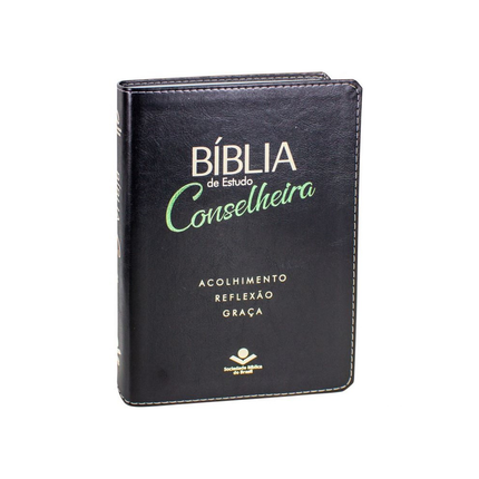 Bíblia de estudo Conselheira | NAA | Luxo Verde e Preta