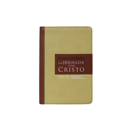 Bíblia Sagrada na Jornada com Cristo | NVT Letra Grande | Capa Marrom