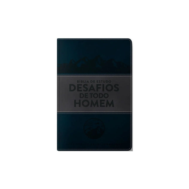 Bíblia Sagrada de Estudo Desafios de Todo Homem | NVT | Azul